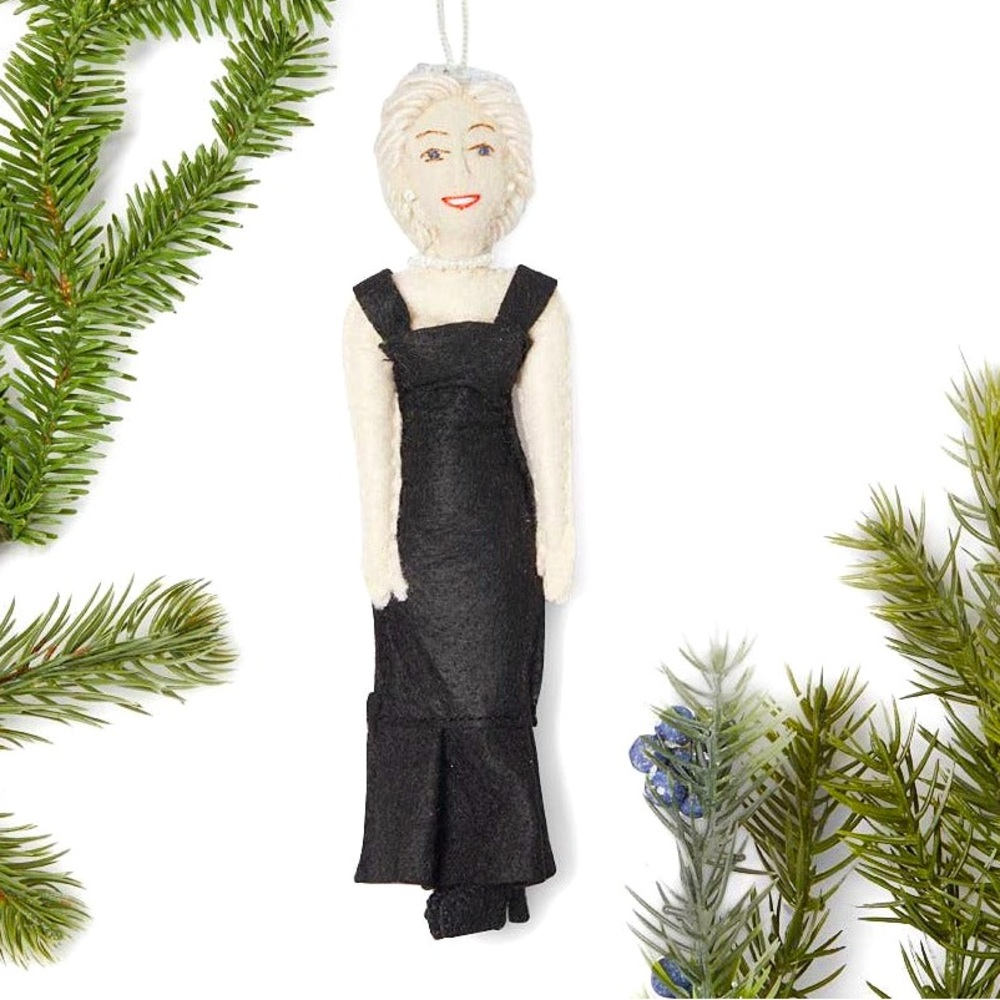 Princess Diana Handmade Felt Ornament – Royal Tribute Edition (Artisan Crafted)